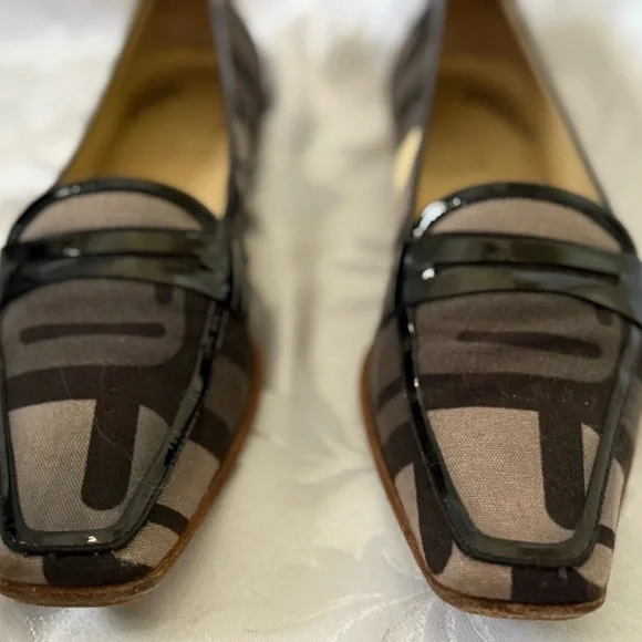 Vintage RARE Y2K Sergio Rossi Colorblock Printed Loafers - Picture 2 of 6